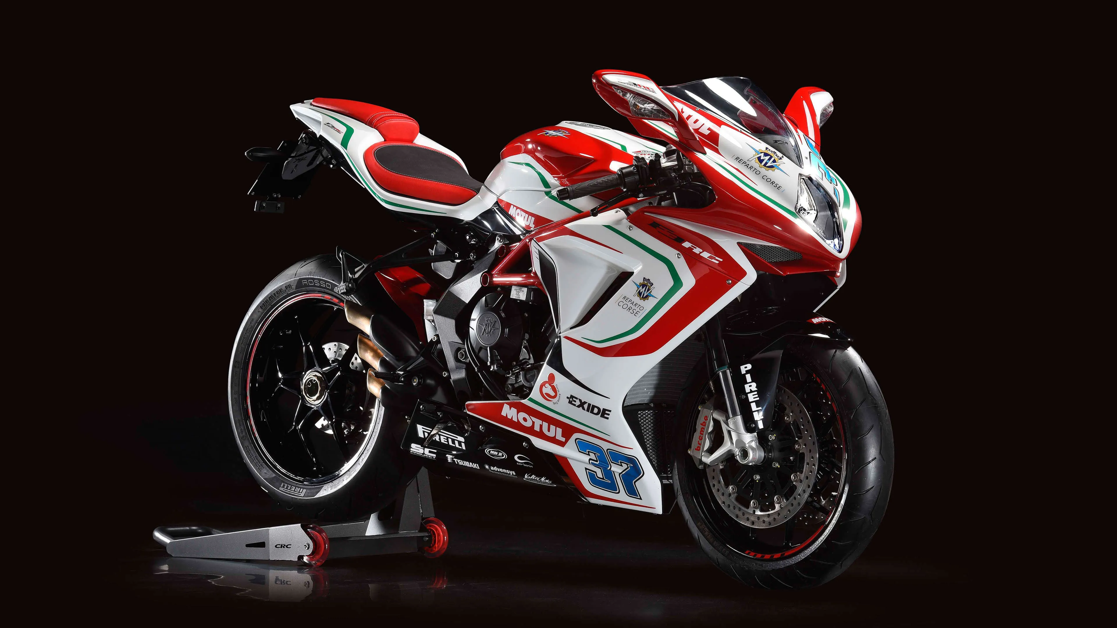 MV Agusta F3 800 RC auf dem Montageständer